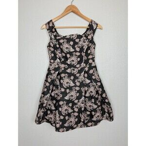 NWT Francesca’s Black & Pink Dress XS Mini Hoco Homecoming Romantic New 223